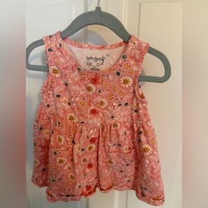 Cynthia Rowley Pink Floral Button-Front Girls Sundress